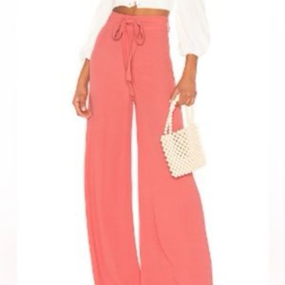 Flynn Skye Coral Wide-Leg Pants